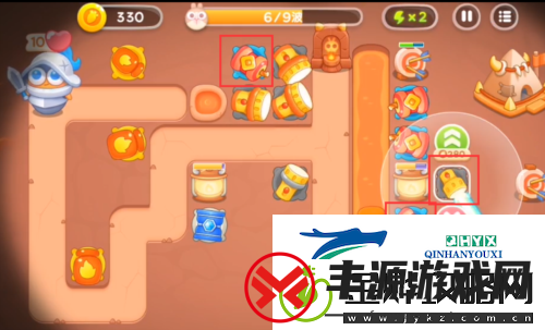 保卫萝卜饿龙传说第6关怎么过