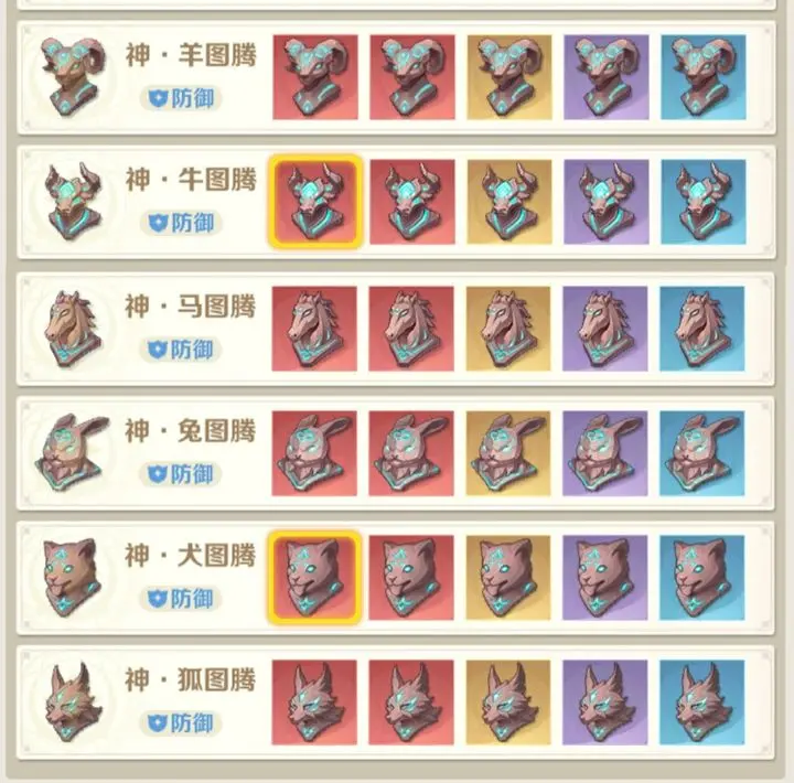 云上城之歌元素图腾系统介绍