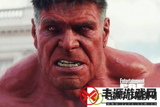 漫威美国队长4曝光新剧照:红浩克愤怒狂吼