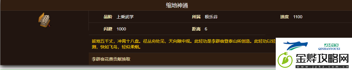 烟雨江湖缩地神通强度怎么样