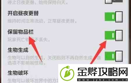 我的世界掉落保护如何开