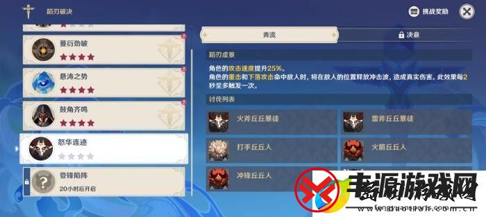 原神蹈刃破决第五天怎么过