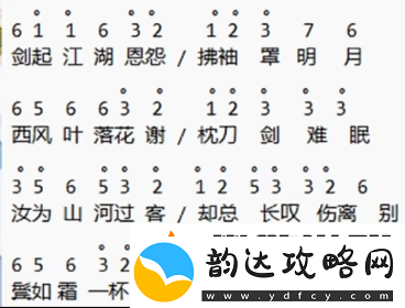 元梦之星钢琴谱子大全