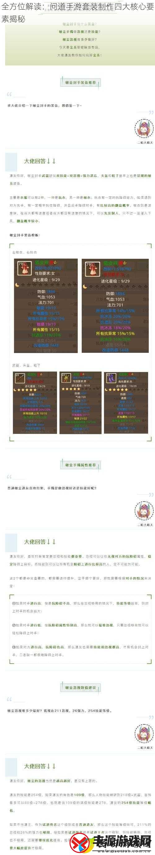 全方位解读:问道手游套装制作四大核心要素揭秘