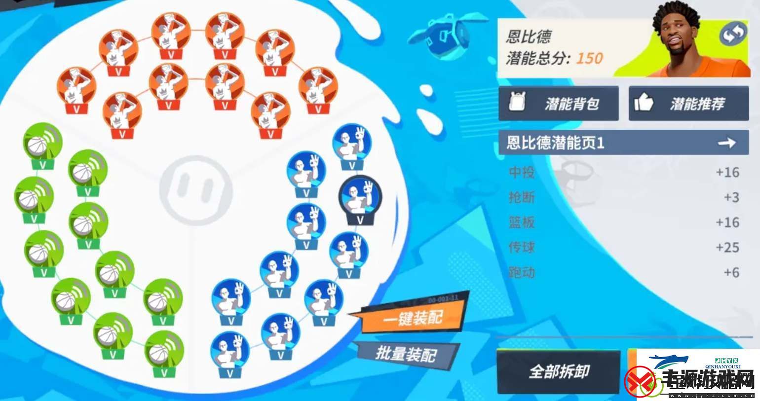 全明星街球派对恩比德潜能如何加点