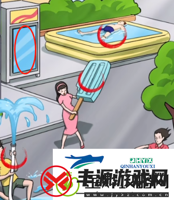 爆梗找茬王避暑妙招怎么通关-多种避暑方式图文解析
